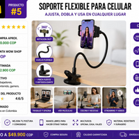 Soporte flexible para celular